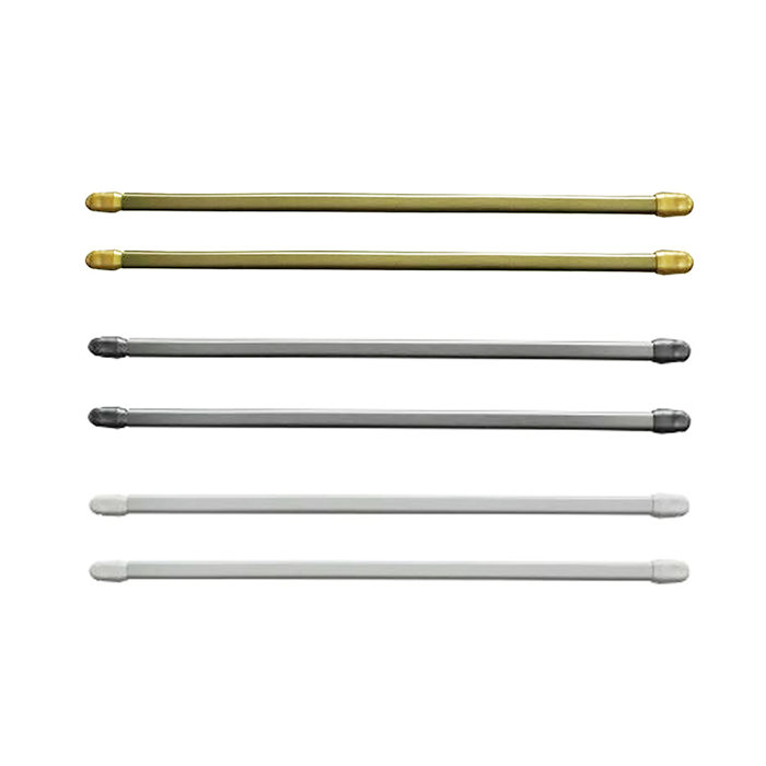 Adjustable Café Curtain Rod 1/2" Diameter - Extends 19.8" To 30.1" | Evideco Brand 9 thumbnail image